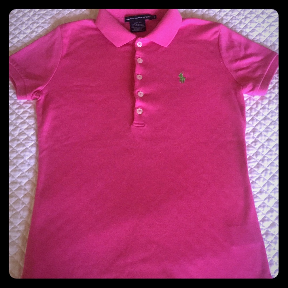 Ralph Lauren Slim Fit Crochet-Collar Polo